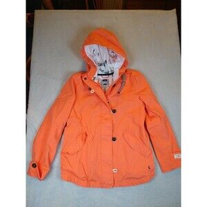 Joules Right as Rain Coat Jacket Women's 6 Waterproof Breathable Coral Pink Oran